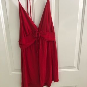 Red party top